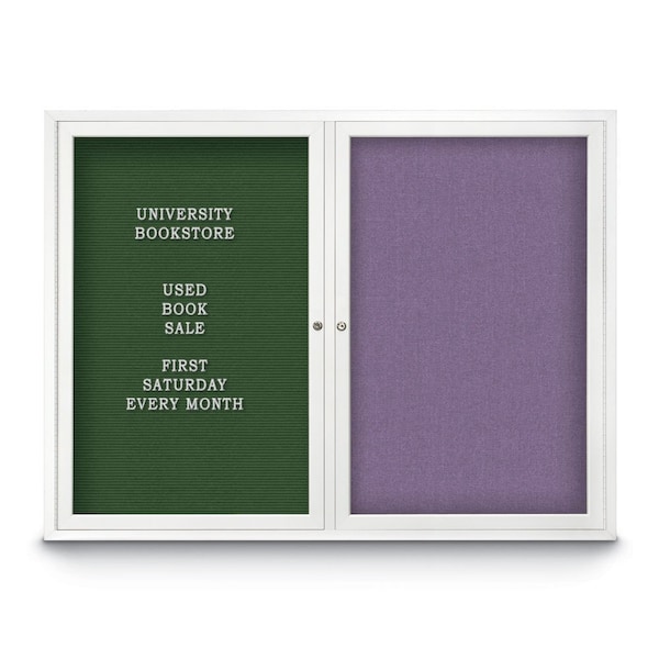 Corkboard, 96"x48", Amethyst/Black
